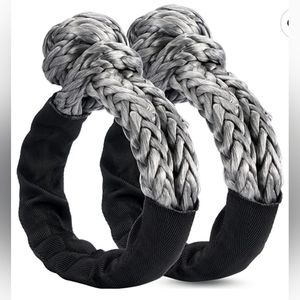 2 pack Soft Synthetic Road Recovery Rope 1/2' X 22 Inch